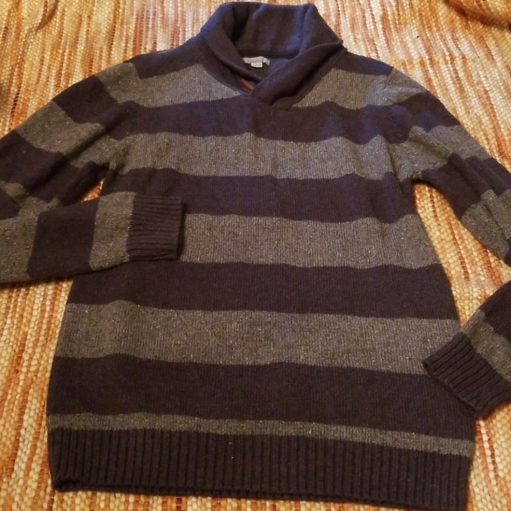 Mens large l method stripe sweater